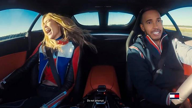 O Hamilton τρομάζει την πανέμορφη Gigi Hadid